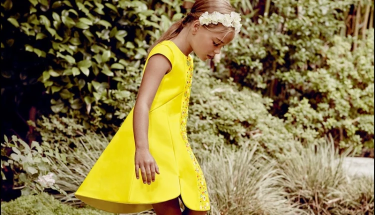 Sarı Elbise Modelleri Bebek11