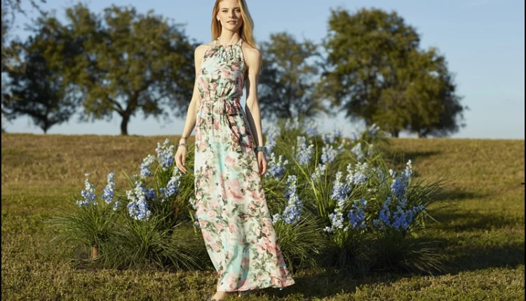 Yazlık Çiçek Desenli Elbise Modelleri10