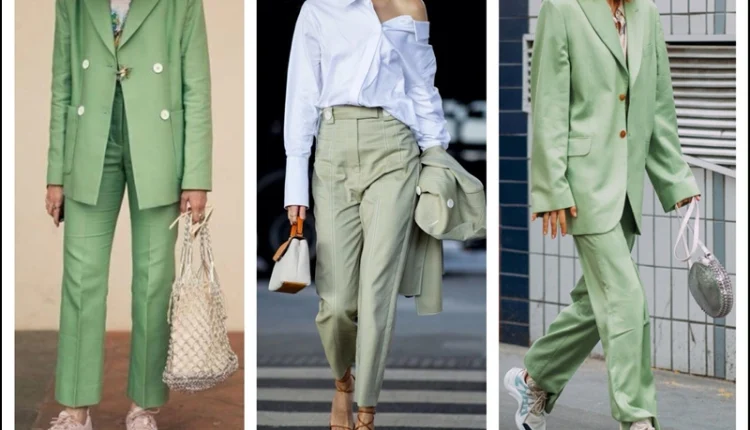 Yeşil Pantolon Kombinleri Bayan13