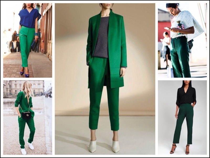 Yeşil Pantolon Kombinleri Bayan Modası