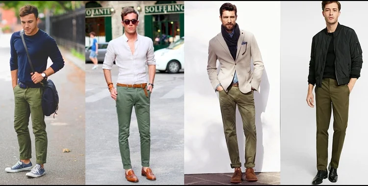 Yeşil Pantolon Kombinleri Erkek
