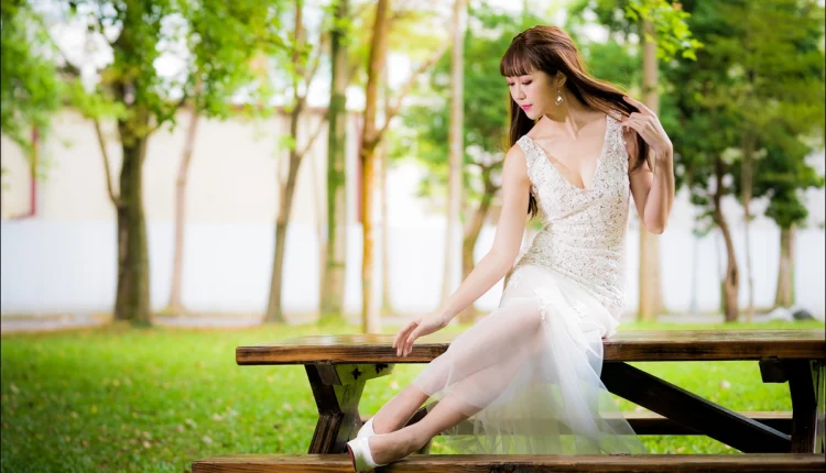 Dış Çekim İçin Beyaz Elbise Modelleri15
