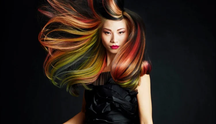 Saçın Arasına Renk Atma7