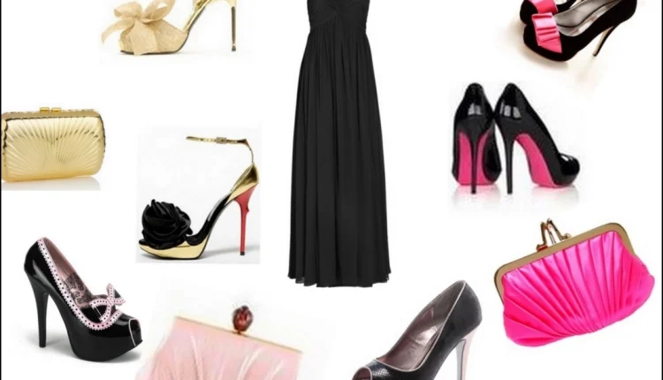 Siyah Kısa Elbise Altına Ayakkabı10