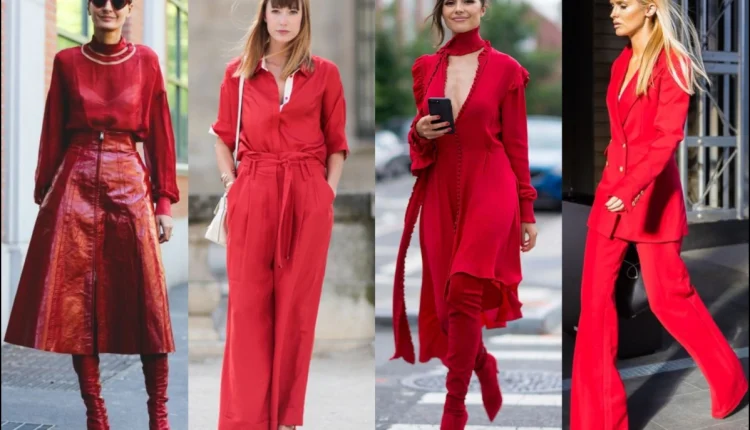 Kırmızı Pantolon Kombinlerinde Renk Seçenekleri4