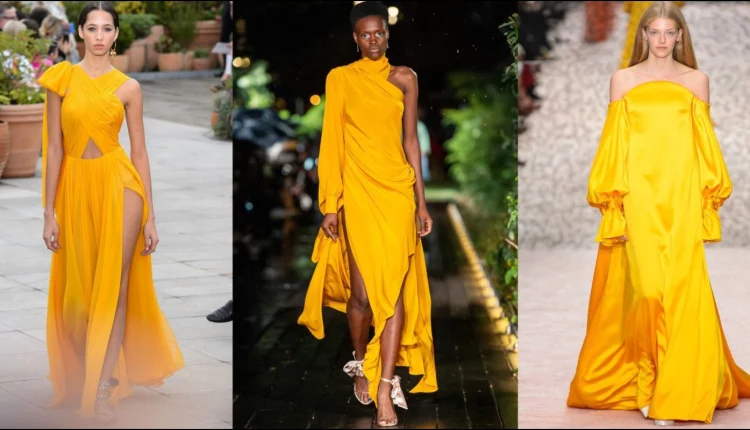 Sarı Elbise Modelleri 2023 Trendleri Nelerdir2